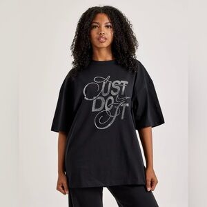 Nike Black 'Just Do It' Women's Top